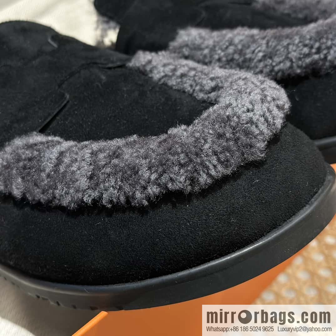 Hermès H Birkenstock New Baotou Slippers