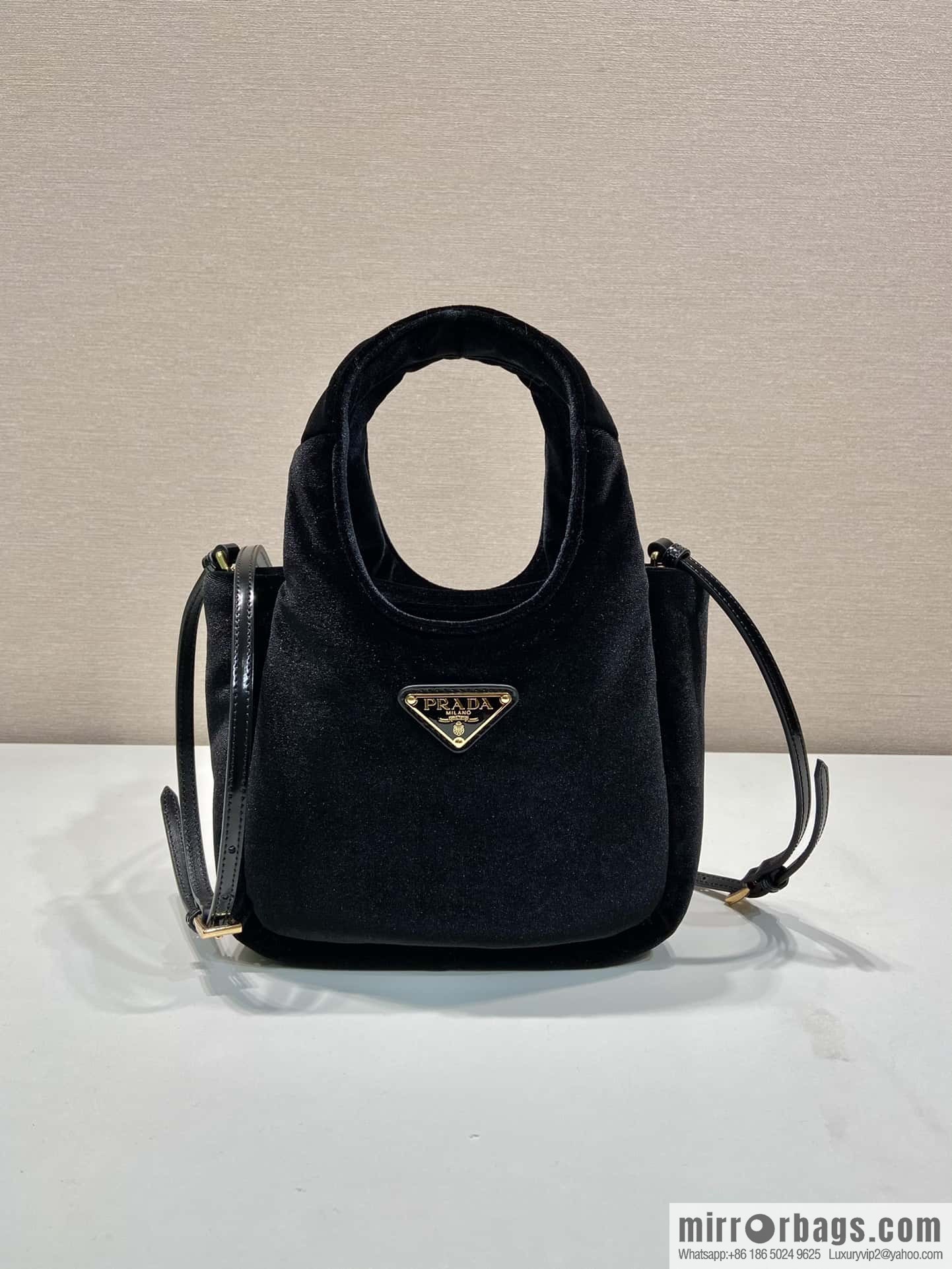 PRADA Velvet bucket bag ๐ 1BA349