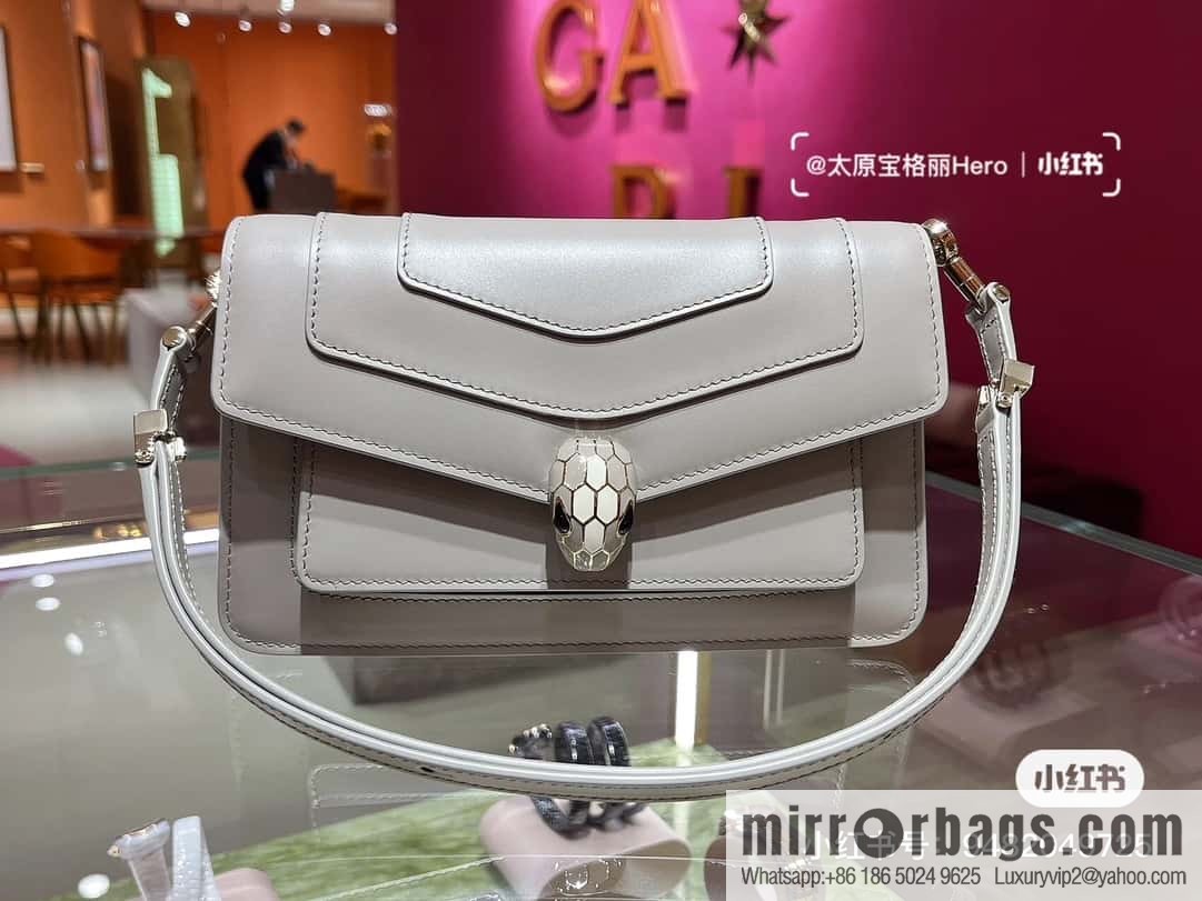 BVLGARI Bulgari EAST-WEST Series Small Shoulder Bag 292103 Grey