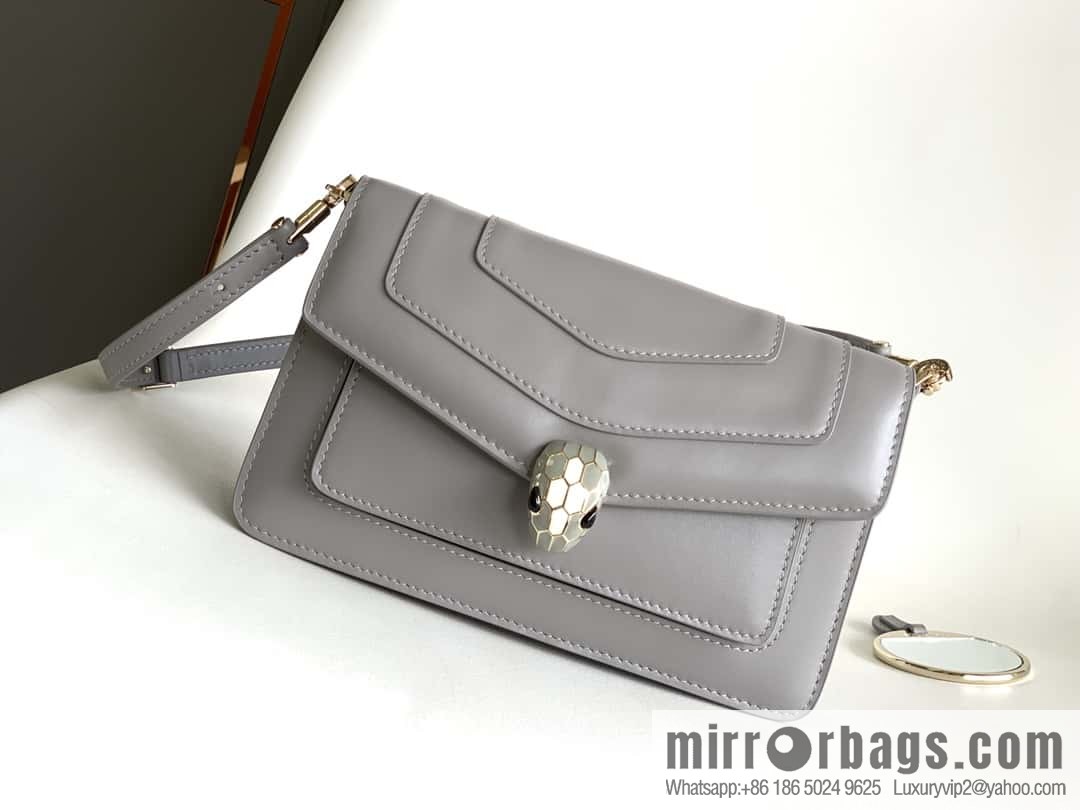 BVLGARI Bulgari EAST-WEST Series Small Shoulder Bag 292103 Grey