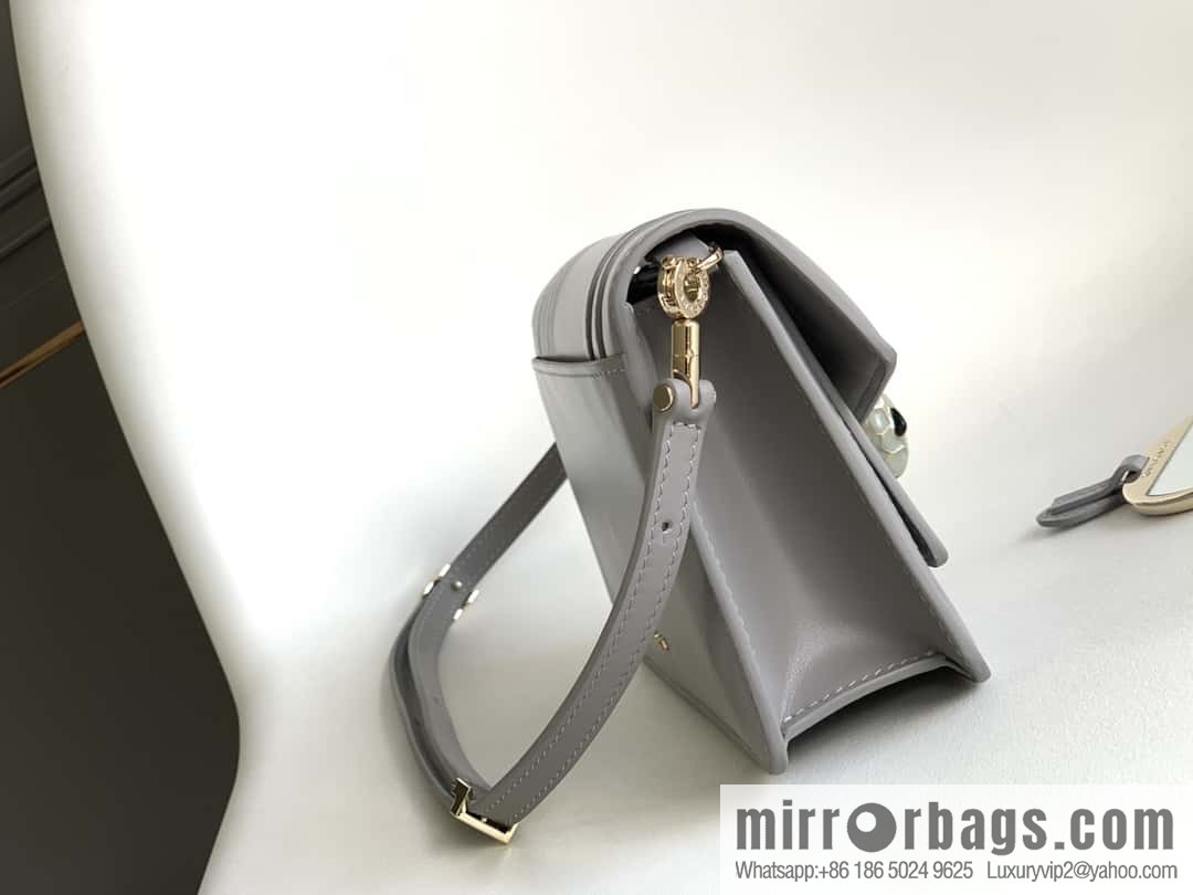 BVLGARI Bulgari EAST-WEST Series Small Shoulder Bag 292103 Grey