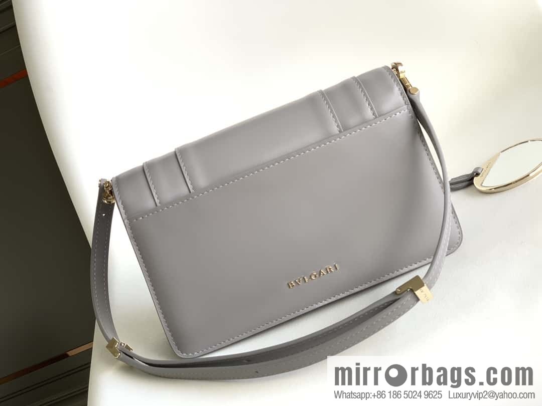BVLGARI Bulgari EAST-WEST Series Small Shoulder Bag 292103 Grey