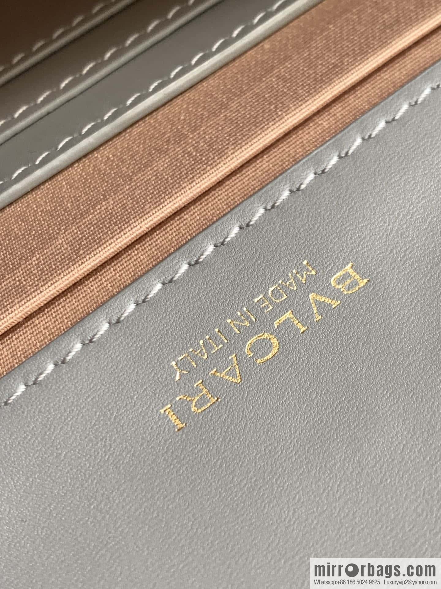 BVLGARI Bulgari EAST-WEST Series Small Shoulder Bag 292103 Grey
