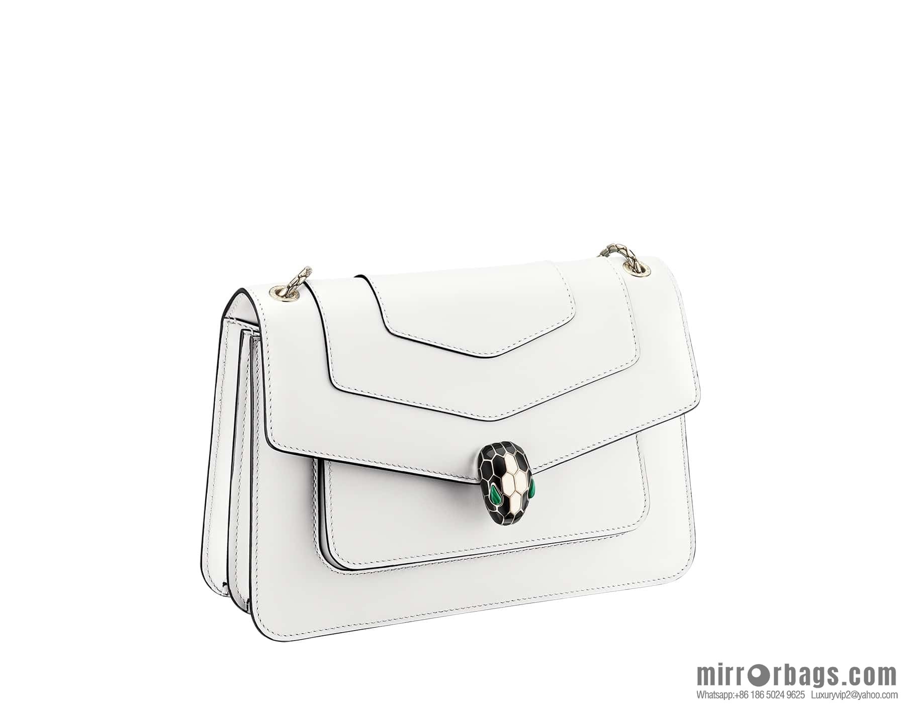 BVLGARI Bulgari crossbody bag 290323 agate white 25CM