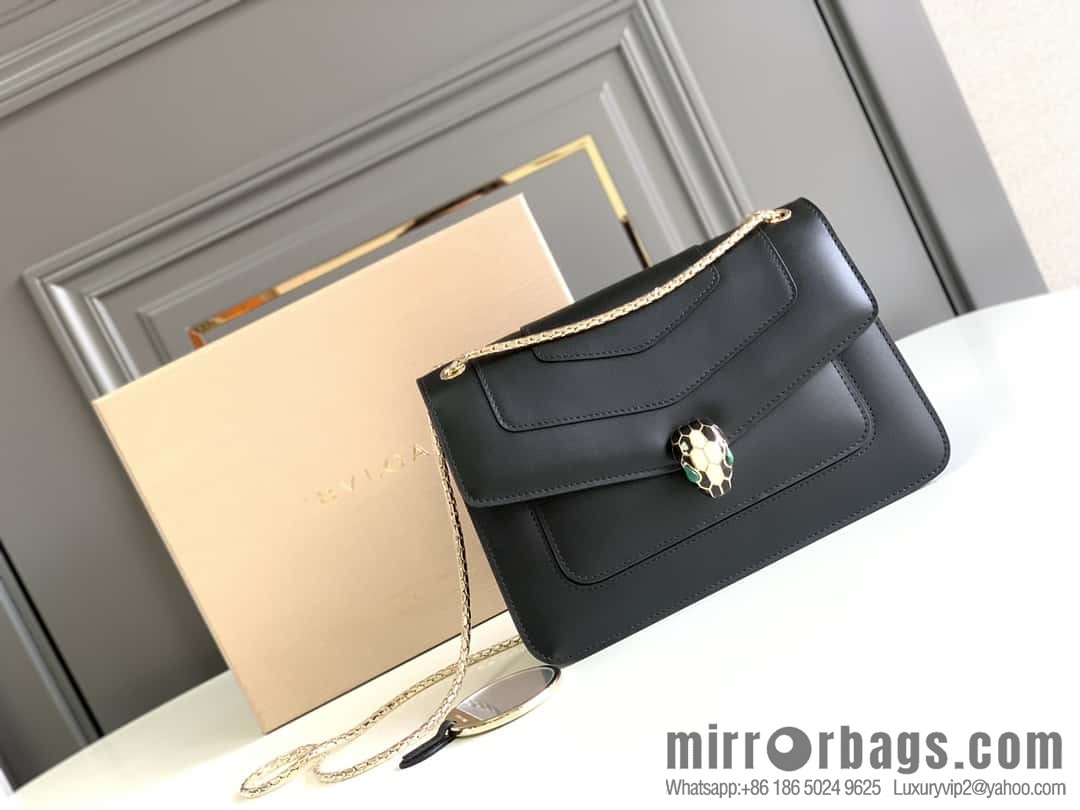 BVLGARI Bulgari crossbody bag 290323 charm black 25CM