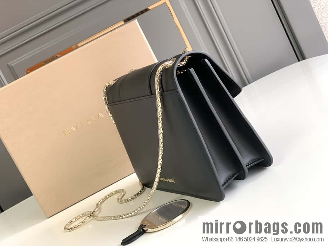 BVLGARI Bulgari crossbody bag 290323 charm black 25CM