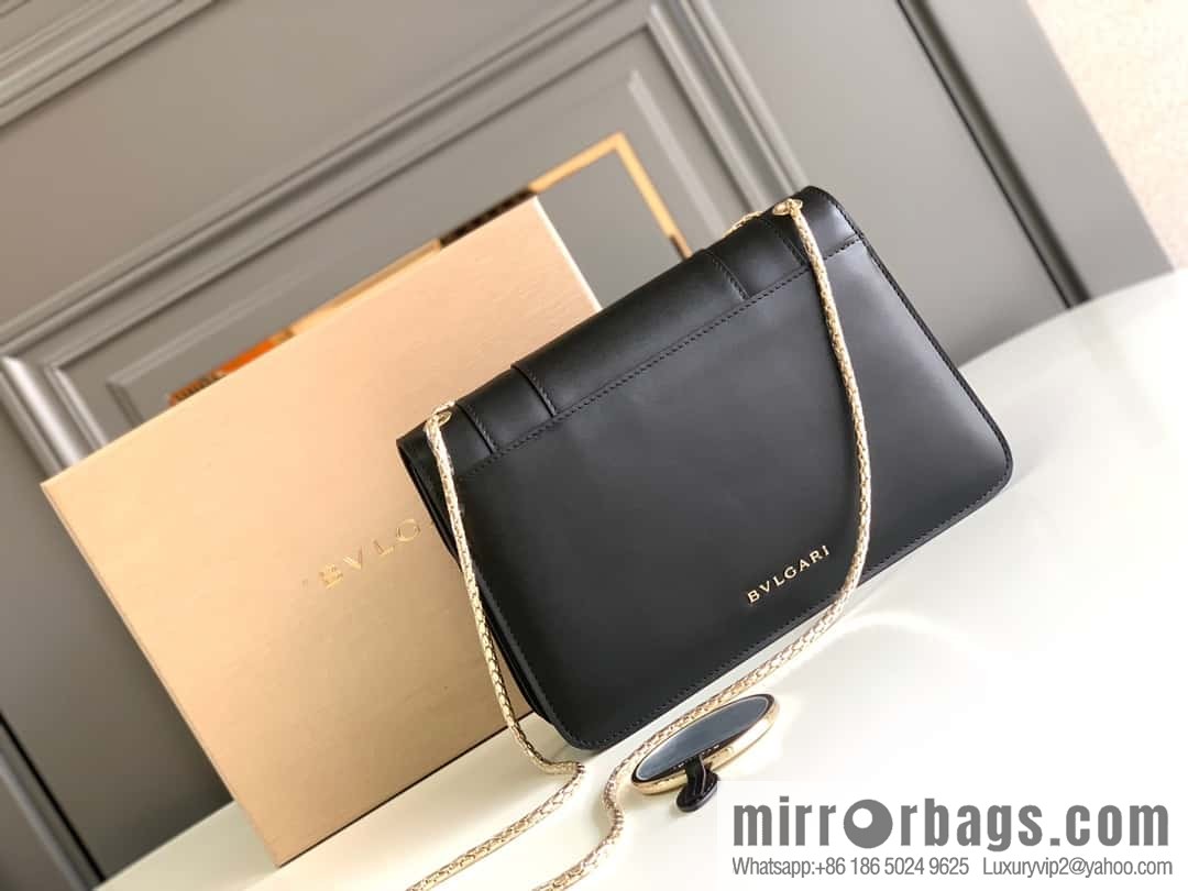 BVLGARI Bulgari crossbody bag 290323 charm black 25CM