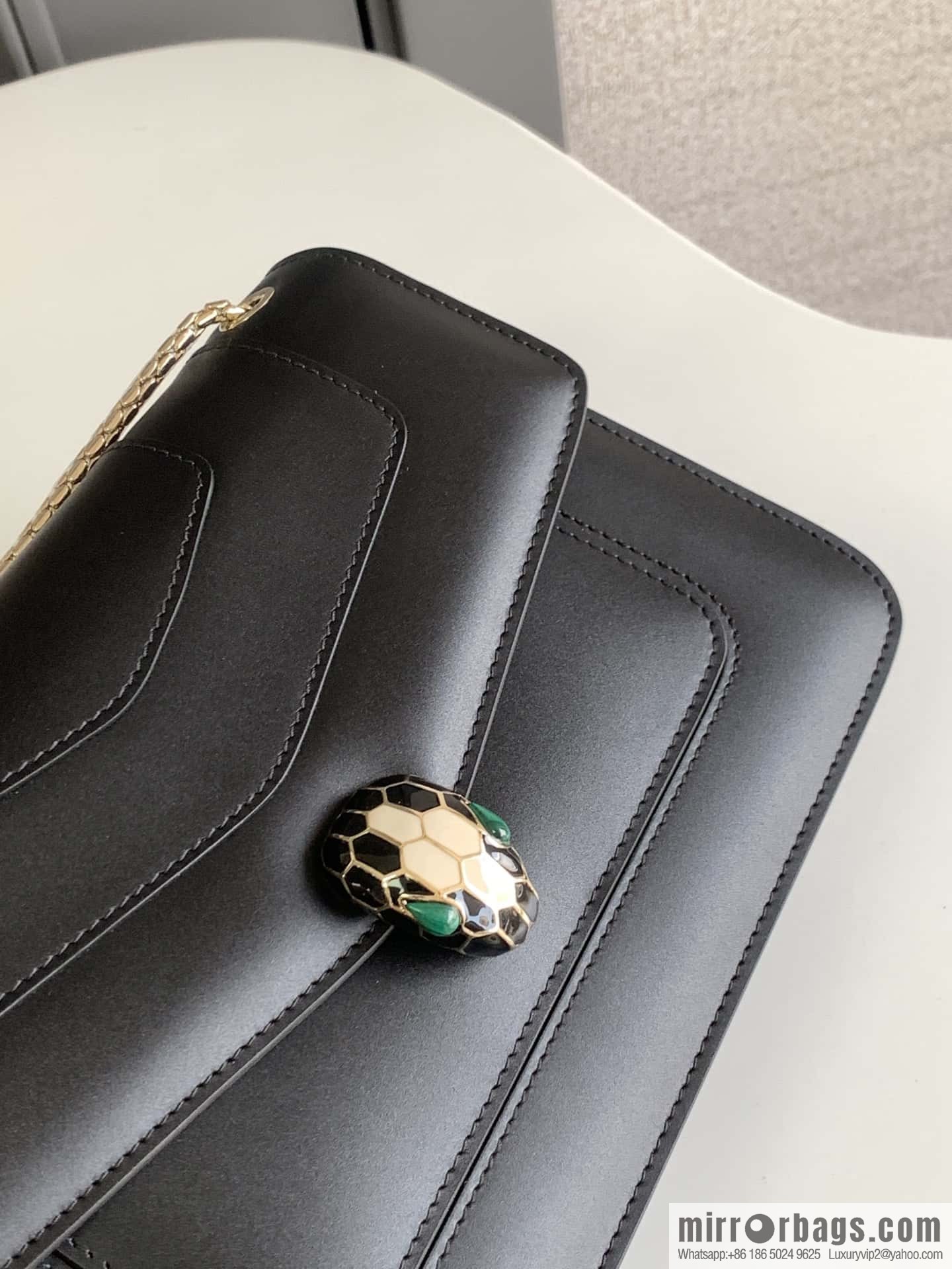BVLGARI Bulgari crossbody bag 290323 charm black 25CM