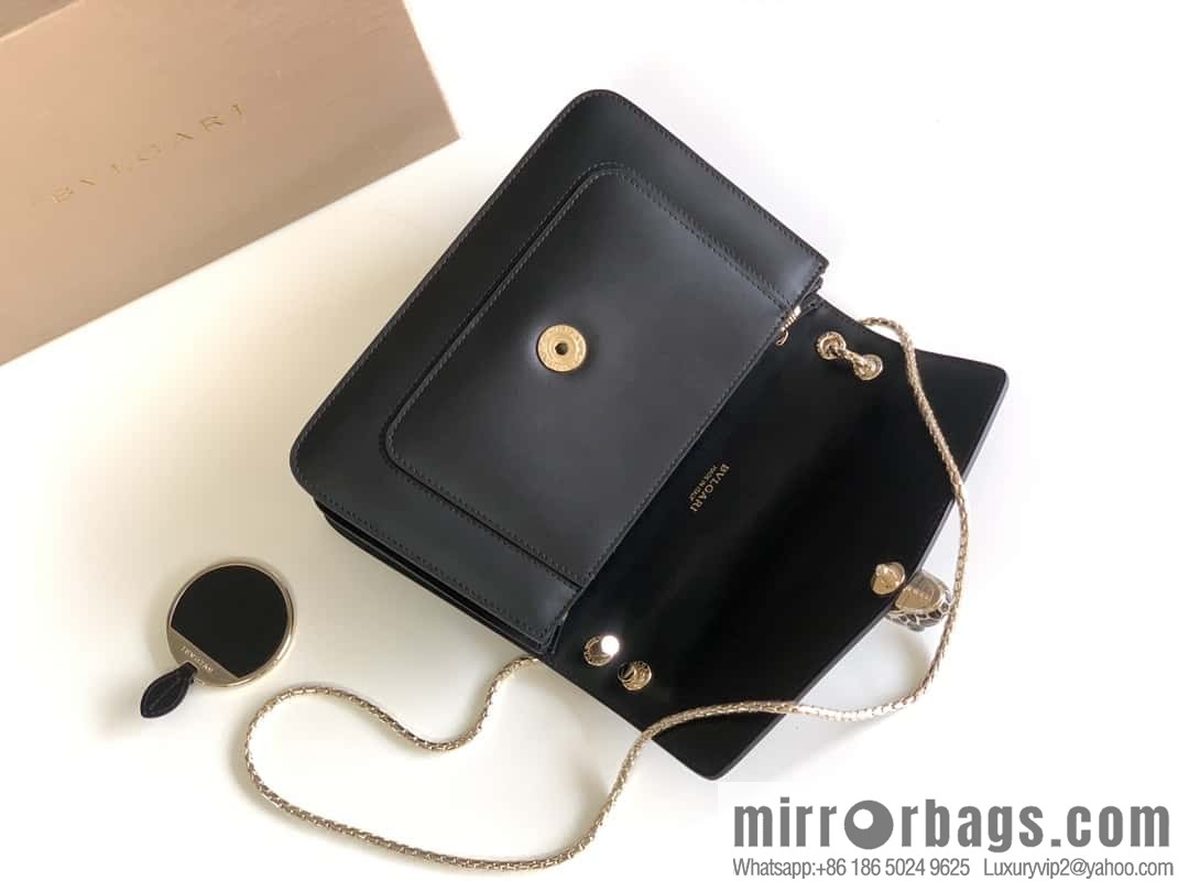 BVLGARI Bulgari crossbody bag 290323 charm black 25CM
