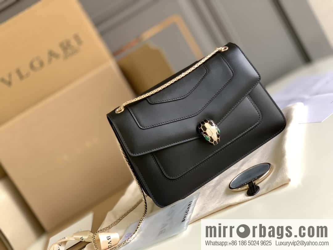 BVLGARI Bulgari crossbody bag 290323 charm black 25CM