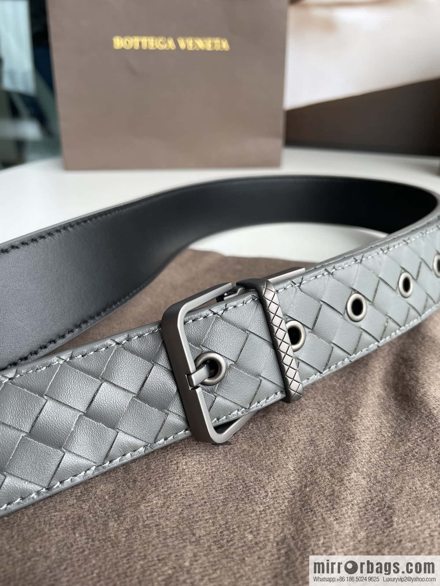 Bottega. Venta High Recognition Men's Woven Belt 3.5cm