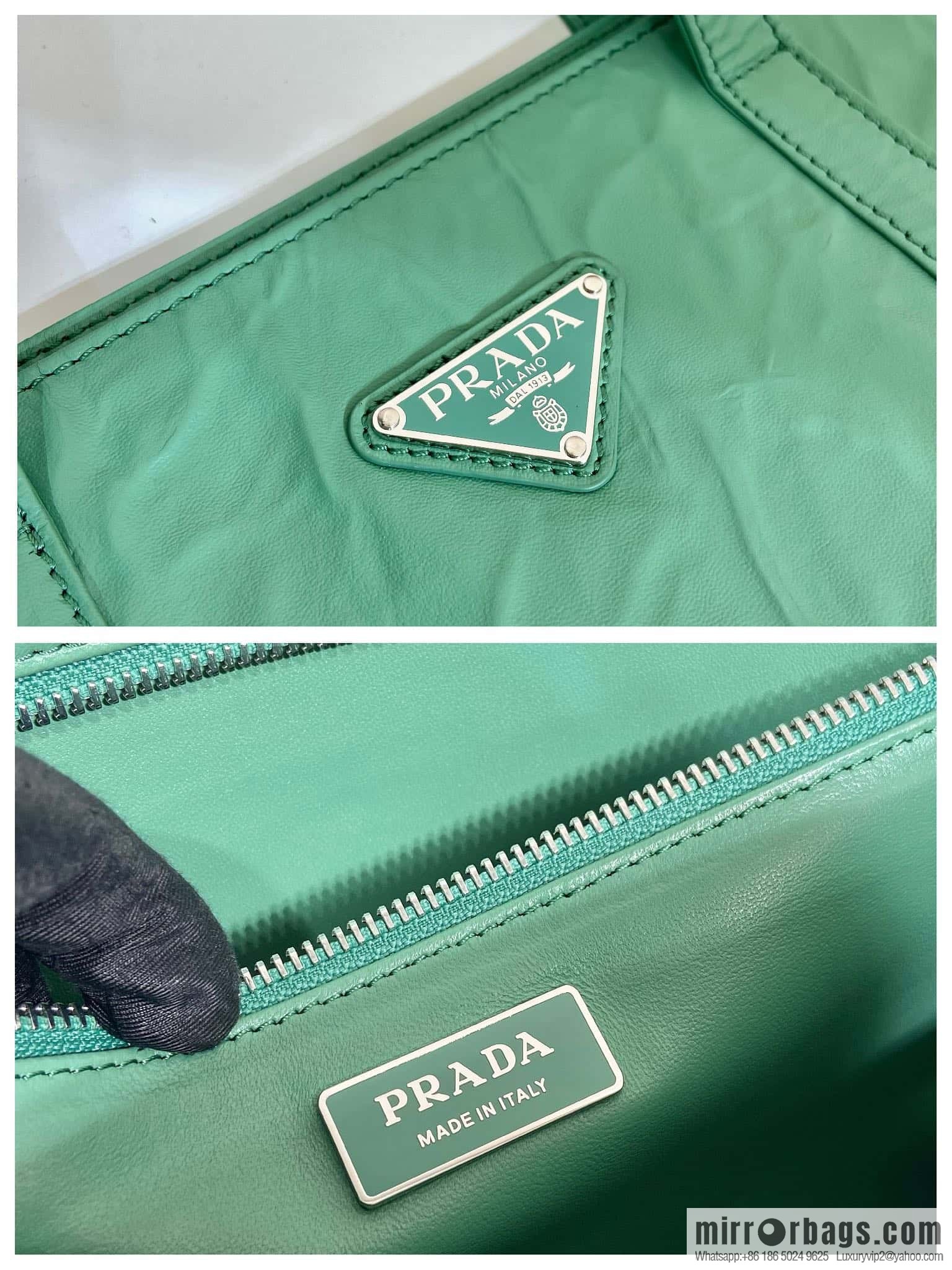 PRADA new tote bag ๐ 1BG460 green
