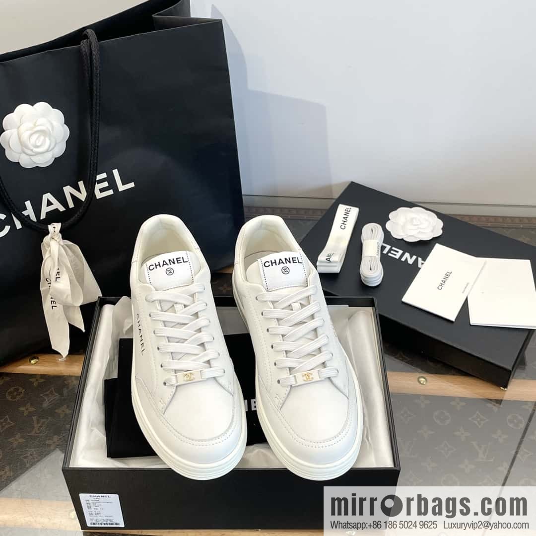 CHANEL Xiaoxiang bronzing casual sports little white shoes G45080