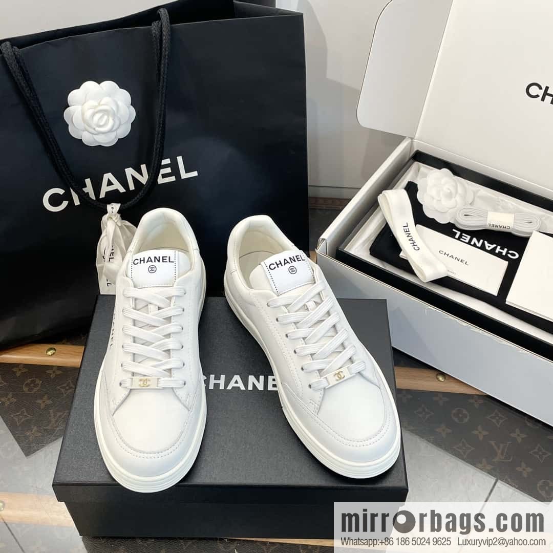 CHANEL Xiaoxiang bronzing casual sports little white shoes G45080