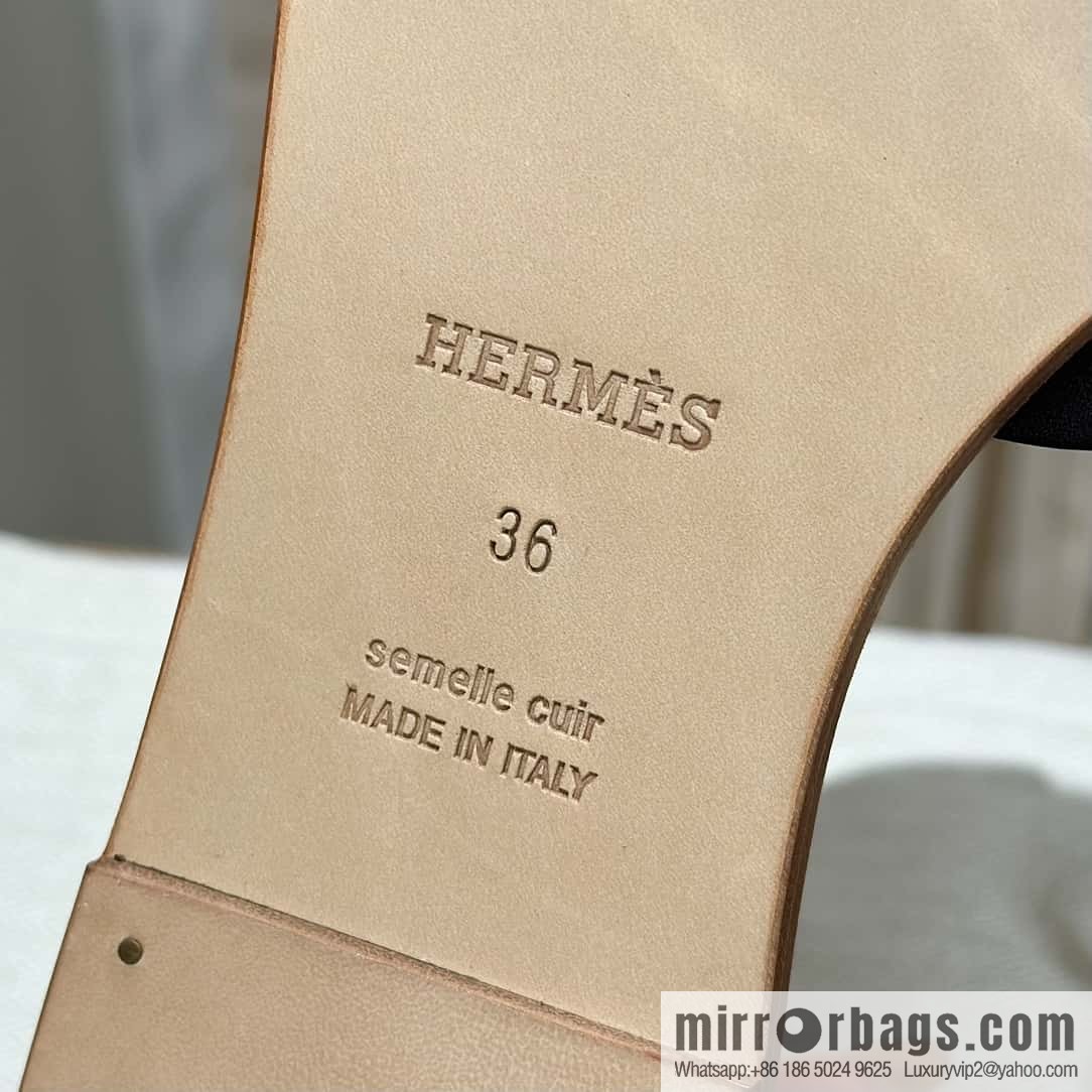Hermès imported Italian cowhide, new small sandals
