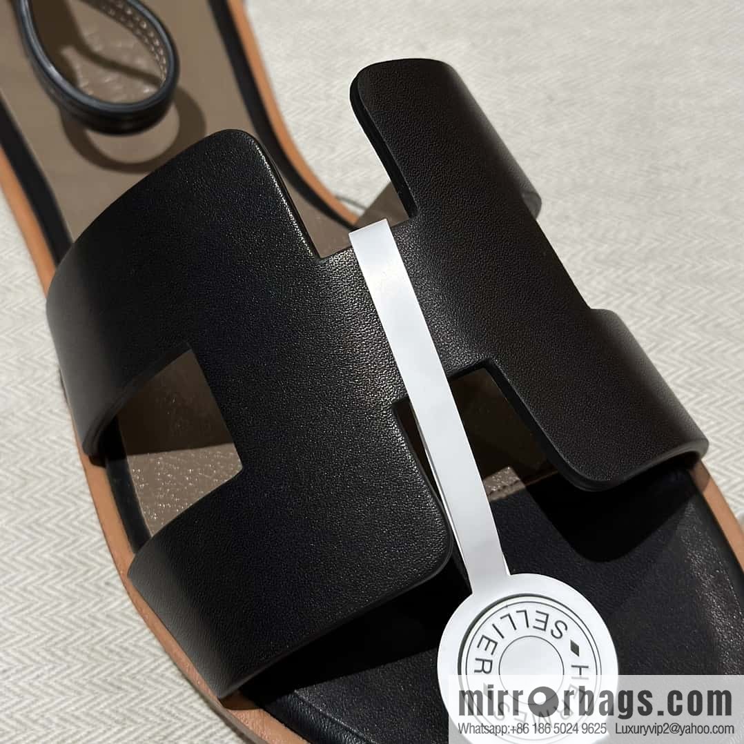 Hermès imported Italian cowhide, new small sandals