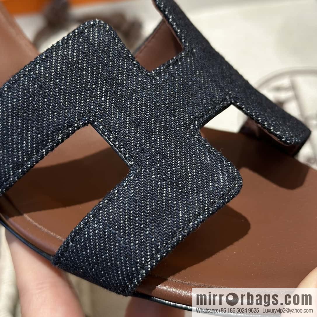 Hermès' latest popular denim high heels