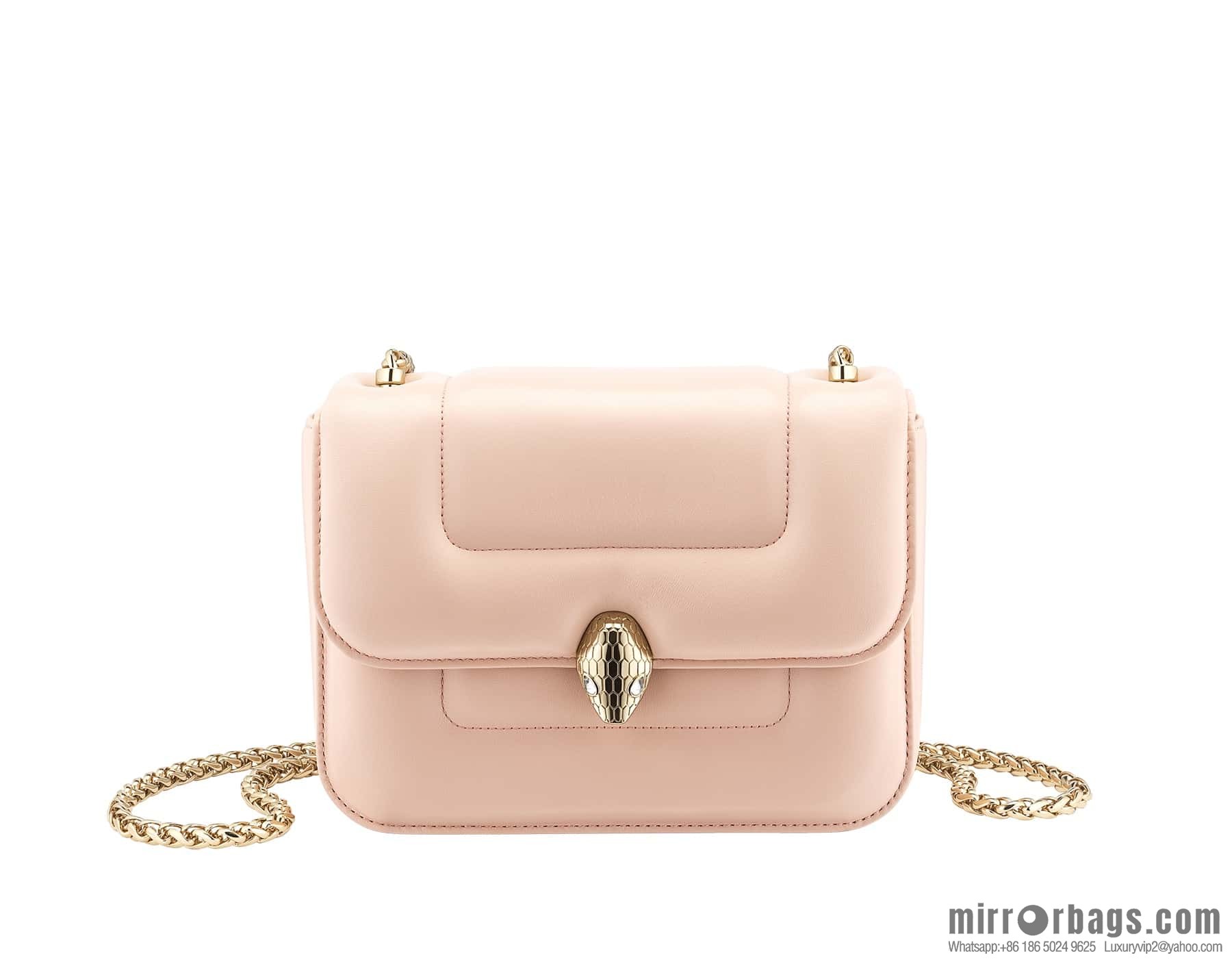 BVLGARI Bulgari joint design limited edition Mary Katrantzou snakehead bag 291071 pink 19cm