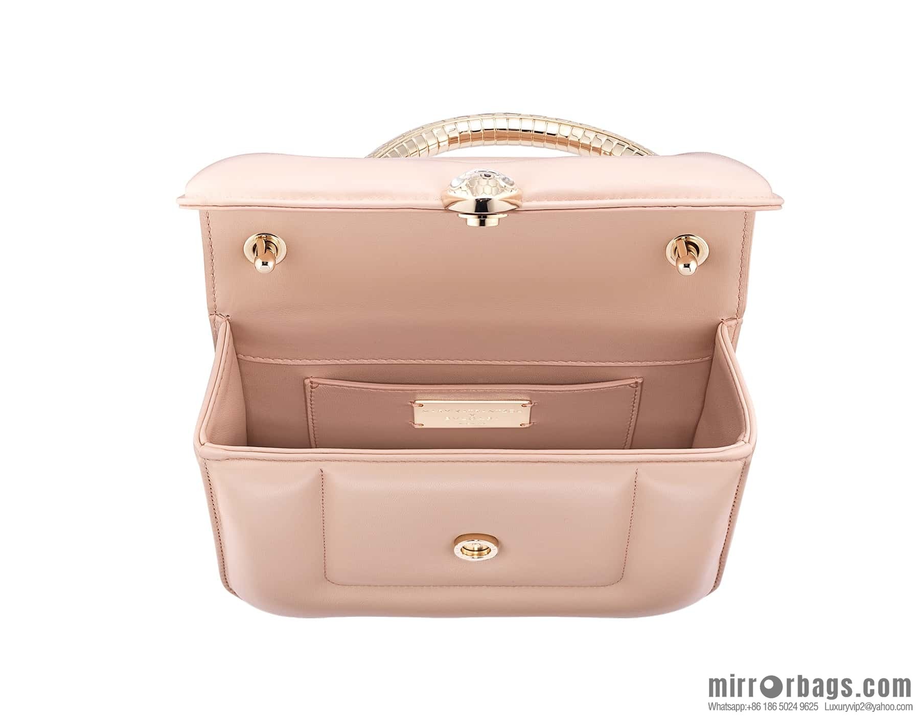 BVLGARI Bulgari joint design limited edition Mary Katrantzou snakehead bag 291071 pink 19cm