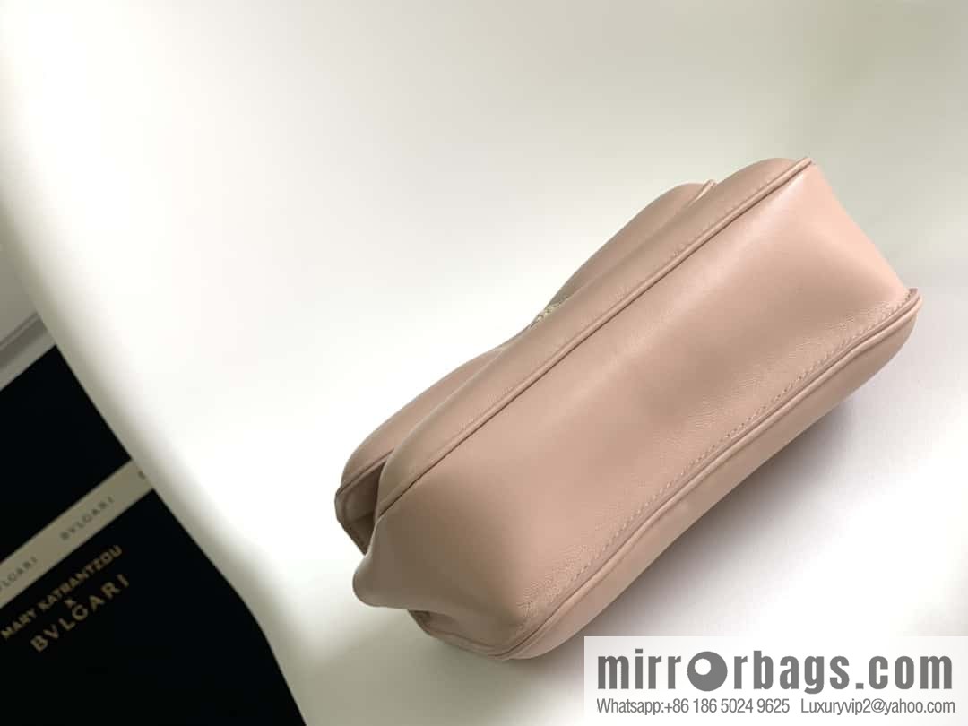 BVLGARI Bulgari joint design limited edition Mary Katrantzou snakehead bag 291071 pink 19cm