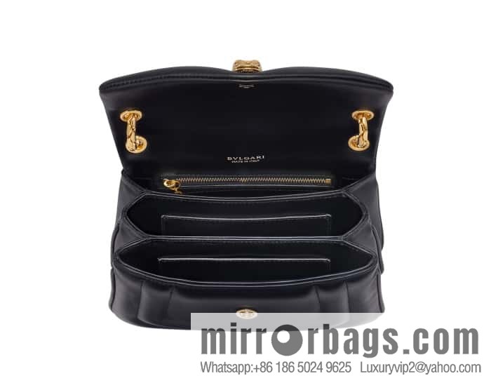 BVLGARI Bulgari SERPENTI REVERSE Small shoulder bag 292123 black 22CM
