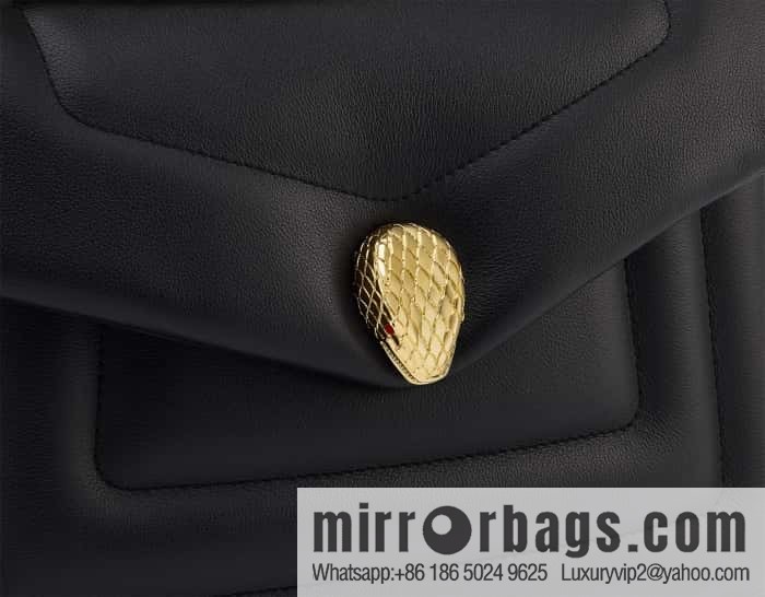 BVLGARI Bulgari SERPENTI REVERSE Small shoulder bag 292123 black 22CM
