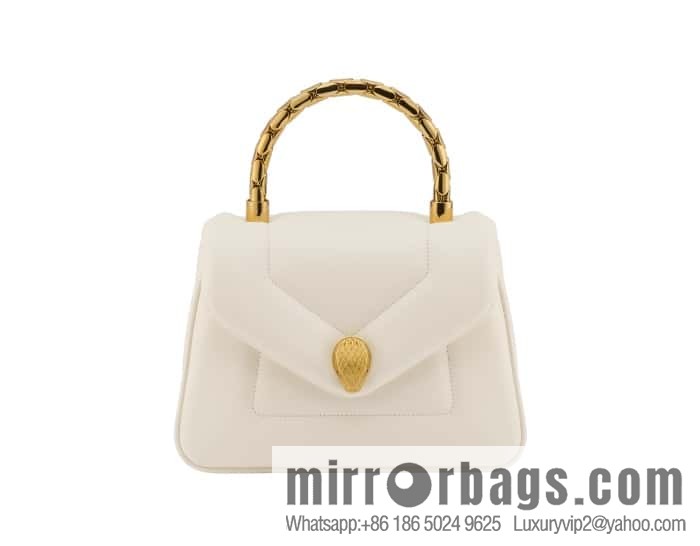 BVLGARI Bulgari SERPENTI REVERSE Small tote bag 292128 White 20CM