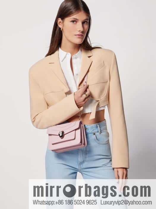 BVLGARI Bulgari Serpenti Forever crossbody bag 289672 Jasmine quartz pink 19CM