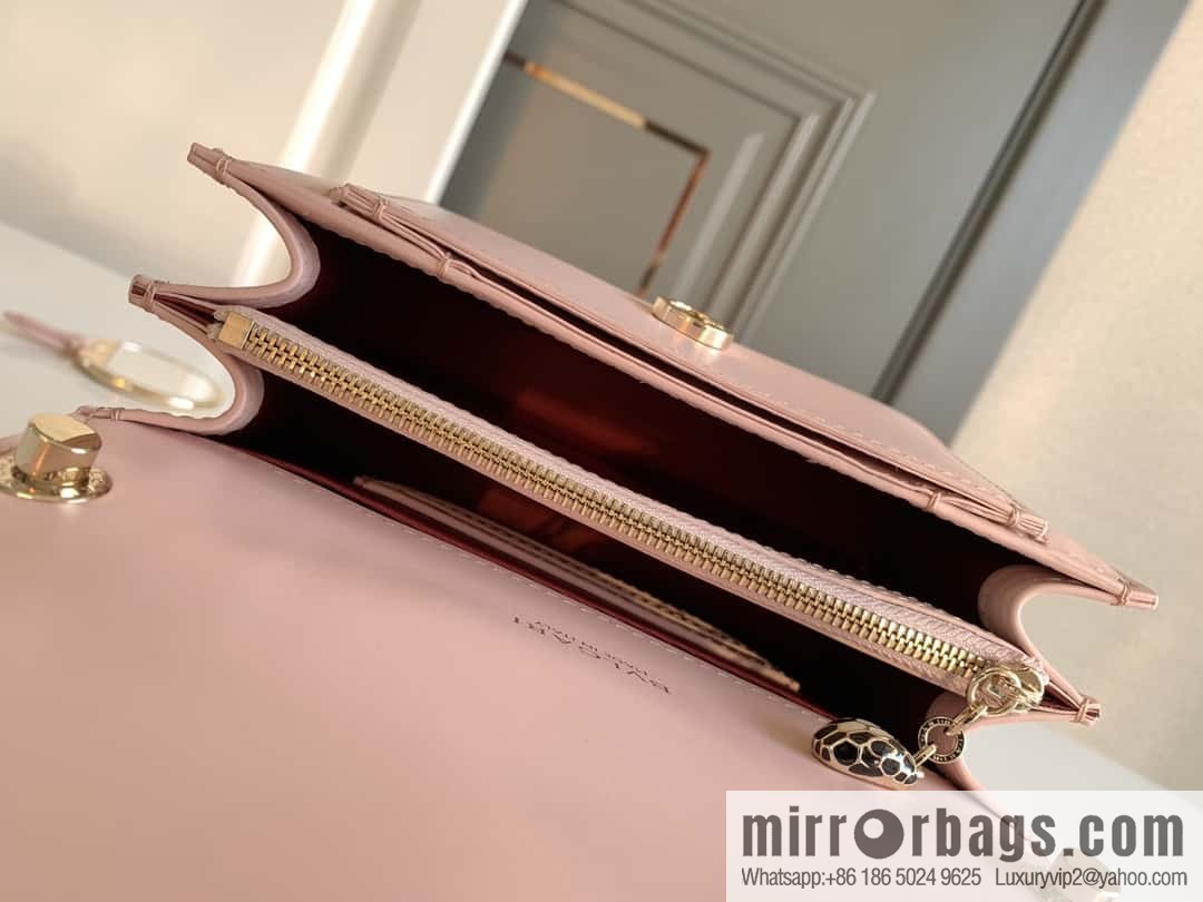 BVLGARI Bulgari Serpenti Forever crossbody bag 289672 Jasmine quartz pink 19CM