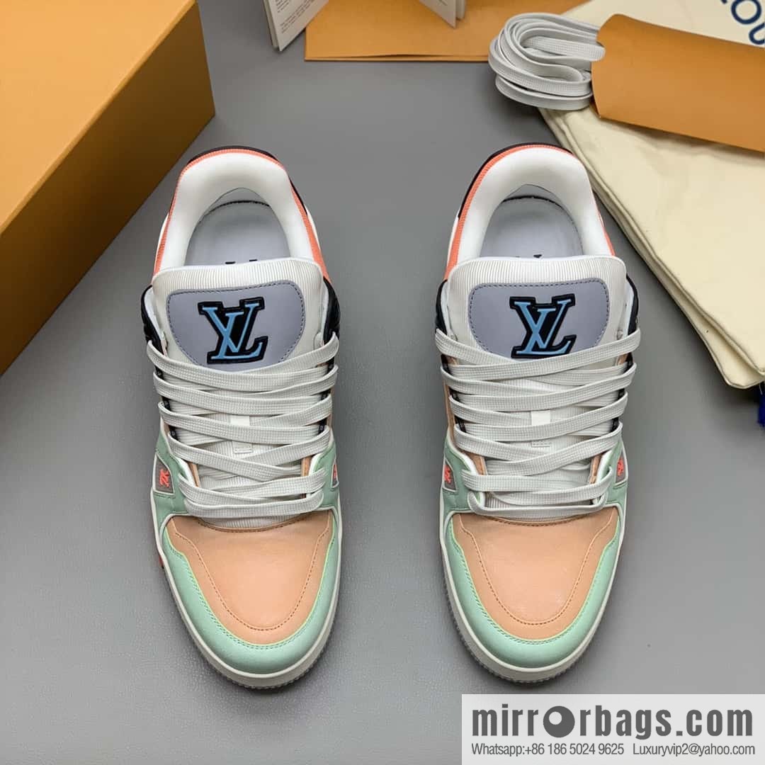 LV Vuitton logo, sports and leisure shoes for couples