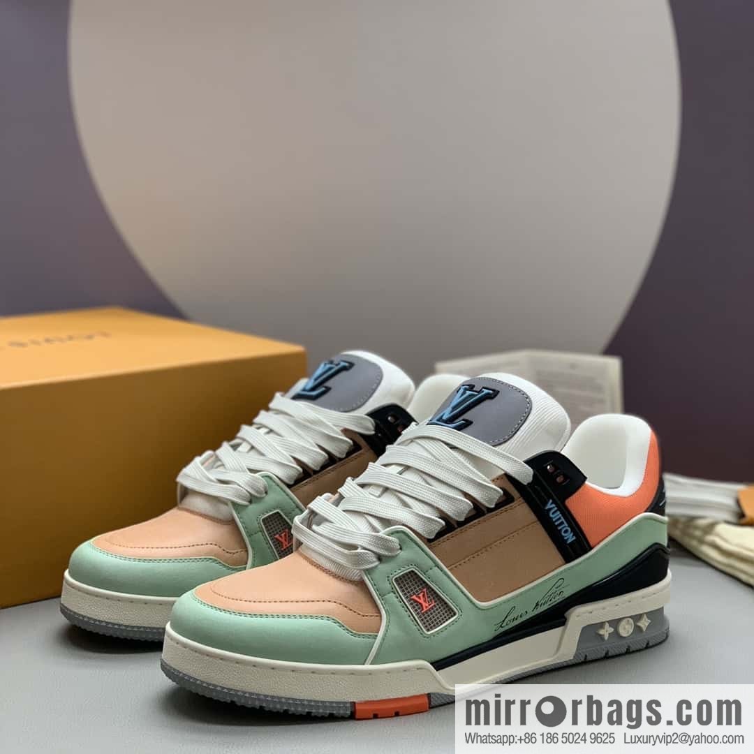 LV Vuitton logo, sports and leisure shoes for couples