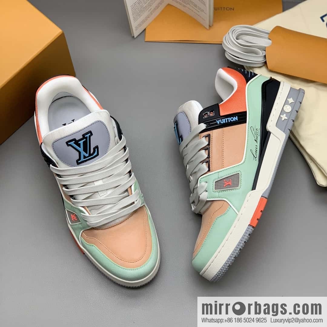 LV Vuitton logo, sports and leisure shoes for couples