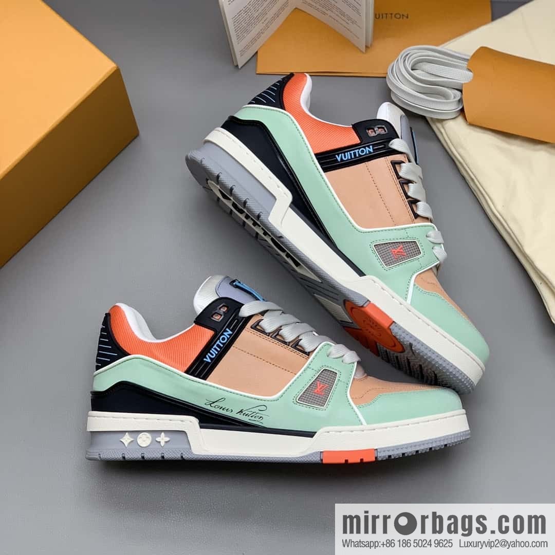 LV Vuitton logo, sports and leisure shoes for couples