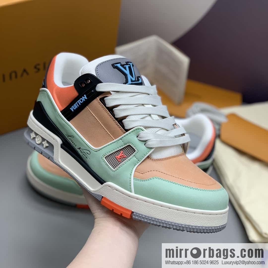 LV Vuitton logo, sports and leisure shoes for couples