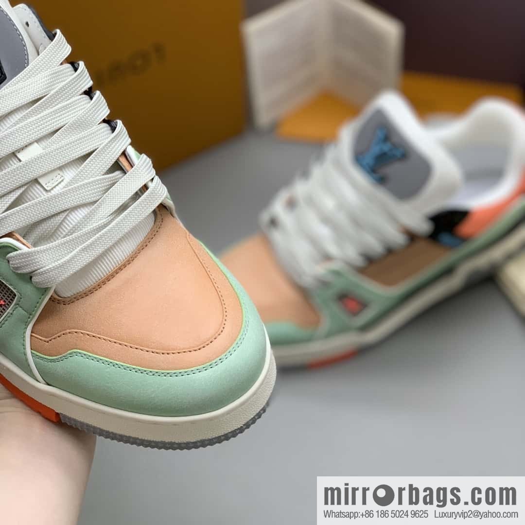LV Vuitton logo, sports and leisure shoes for couples