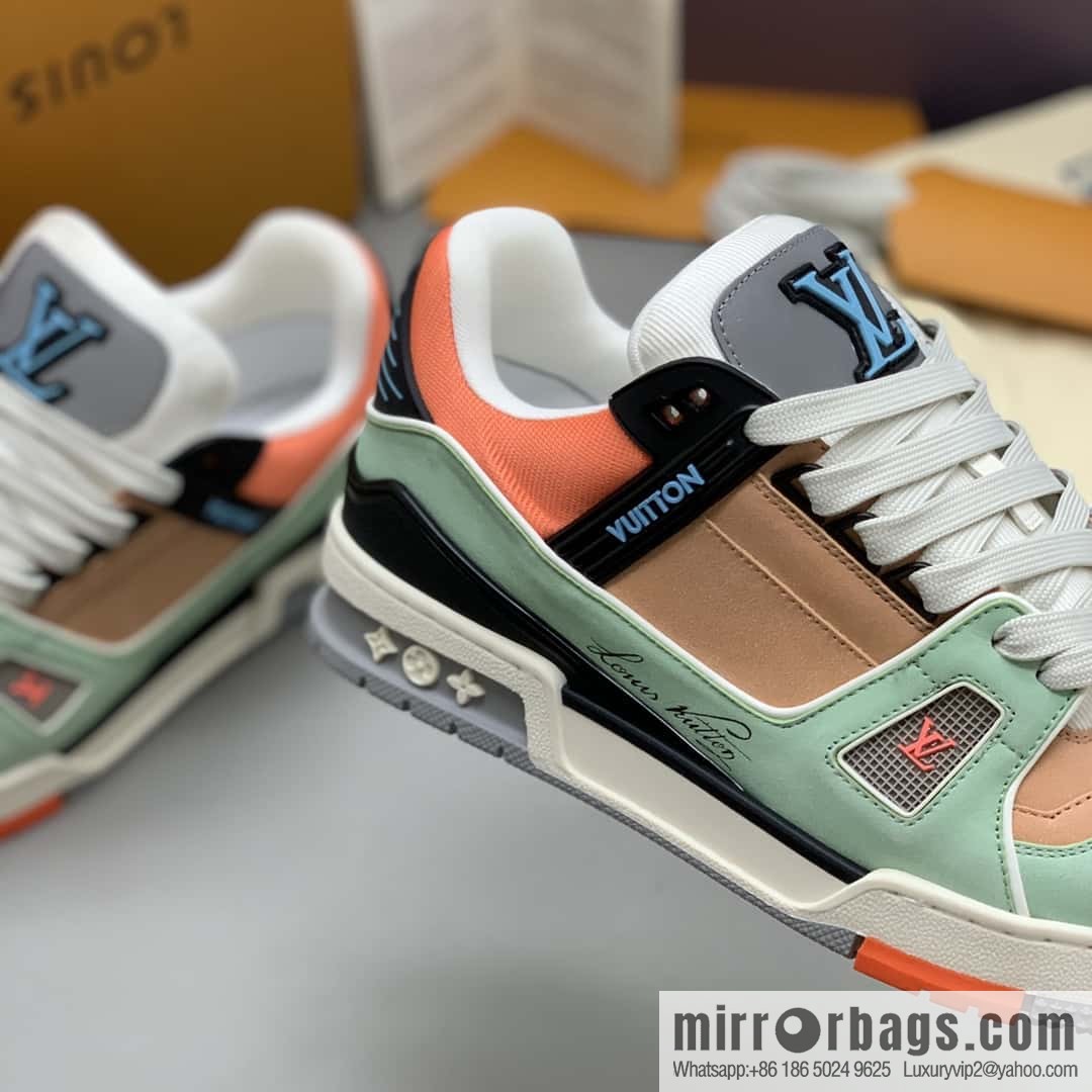 LV Vuitton logo, sports and leisure shoes for couples