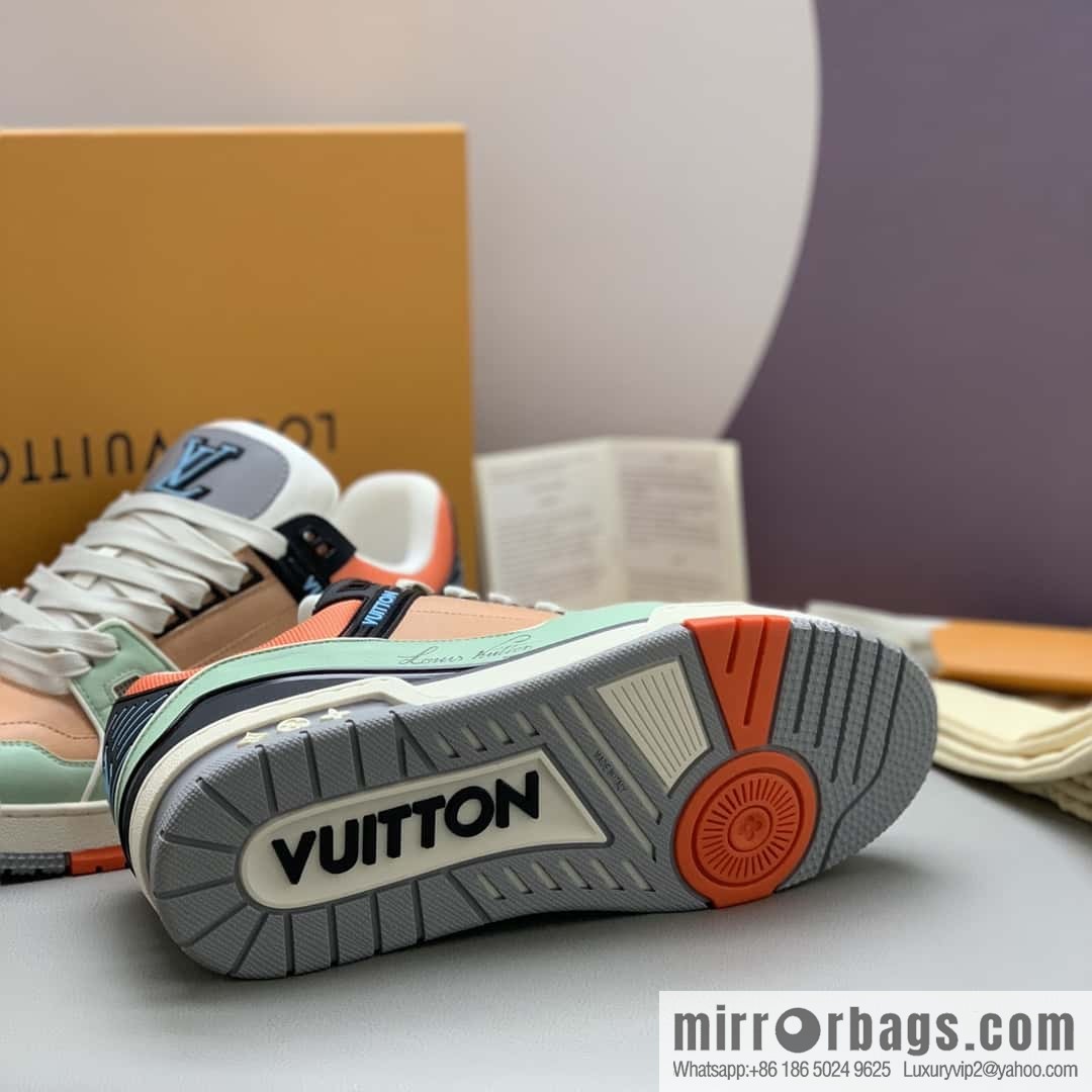 LV Vuitton logo, sports and leisure shoes for couples