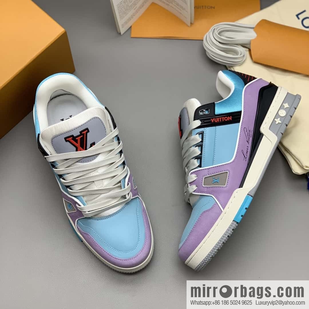 LV Vuitton logo, sports and leisure shoes for couples