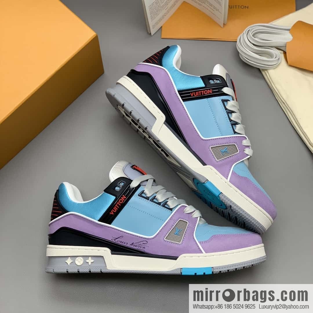 LV Vuitton logo, sports and leisure shoes for couples