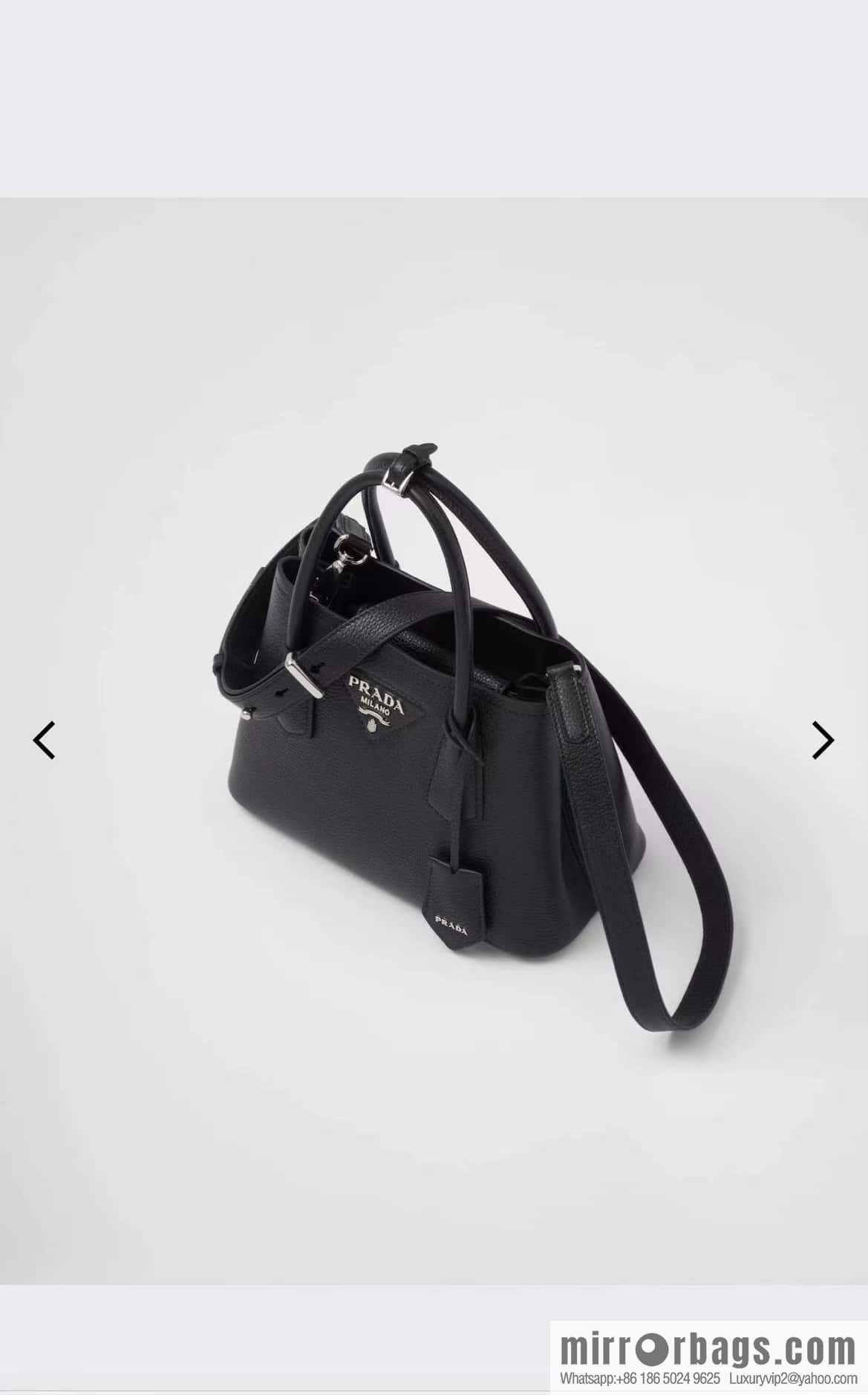 PRADA new shopping bag ๐ 1BG443 suede black
