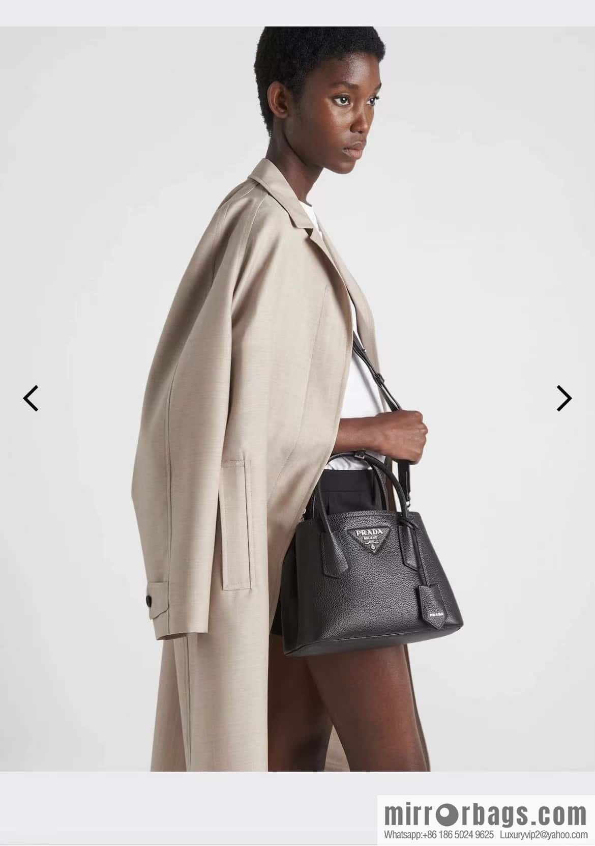 PRADA new shopping bag ๐ 1BG443 suede black