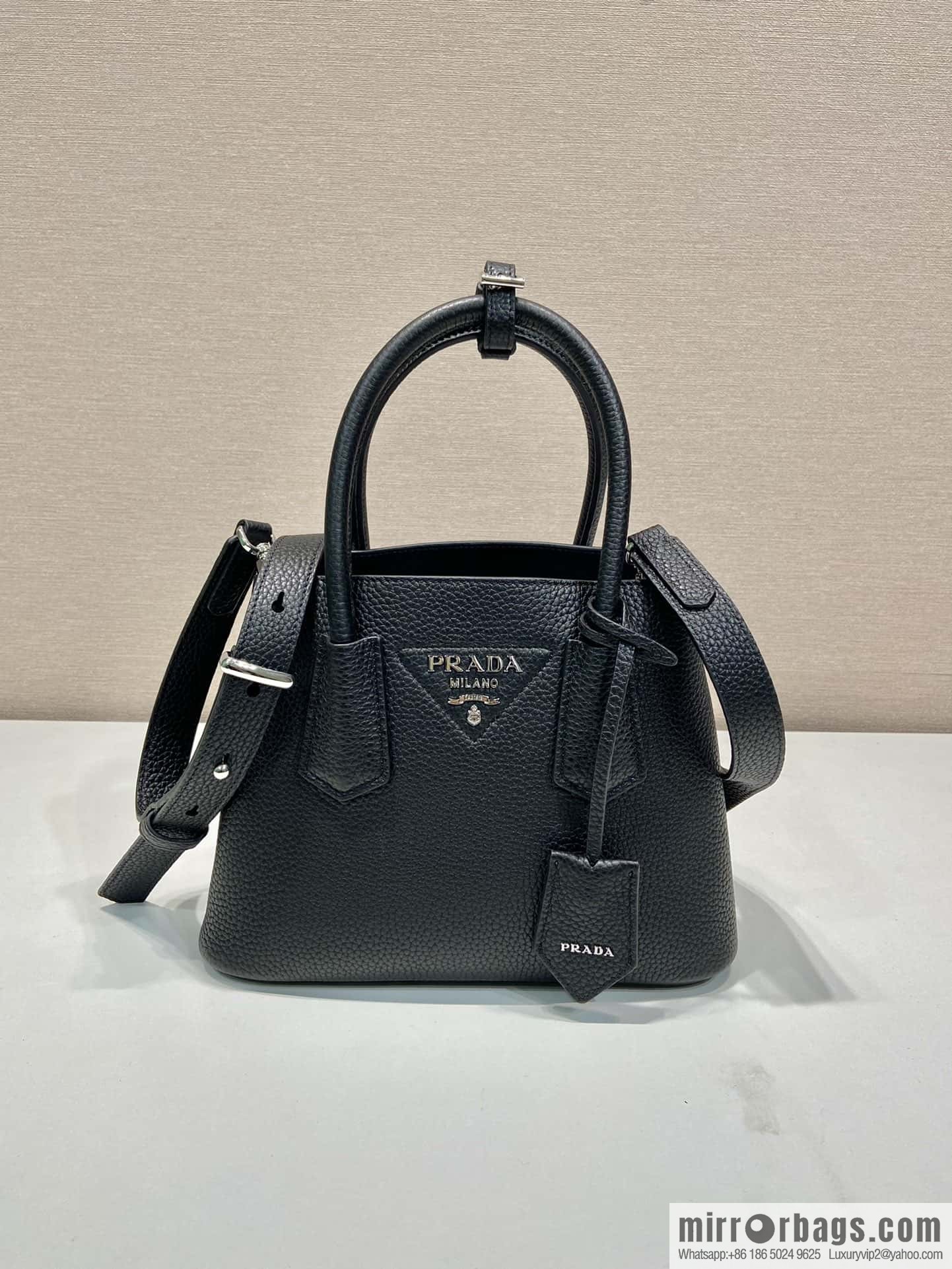 PRADA new shopping bag ๐ 1BG443 suede black