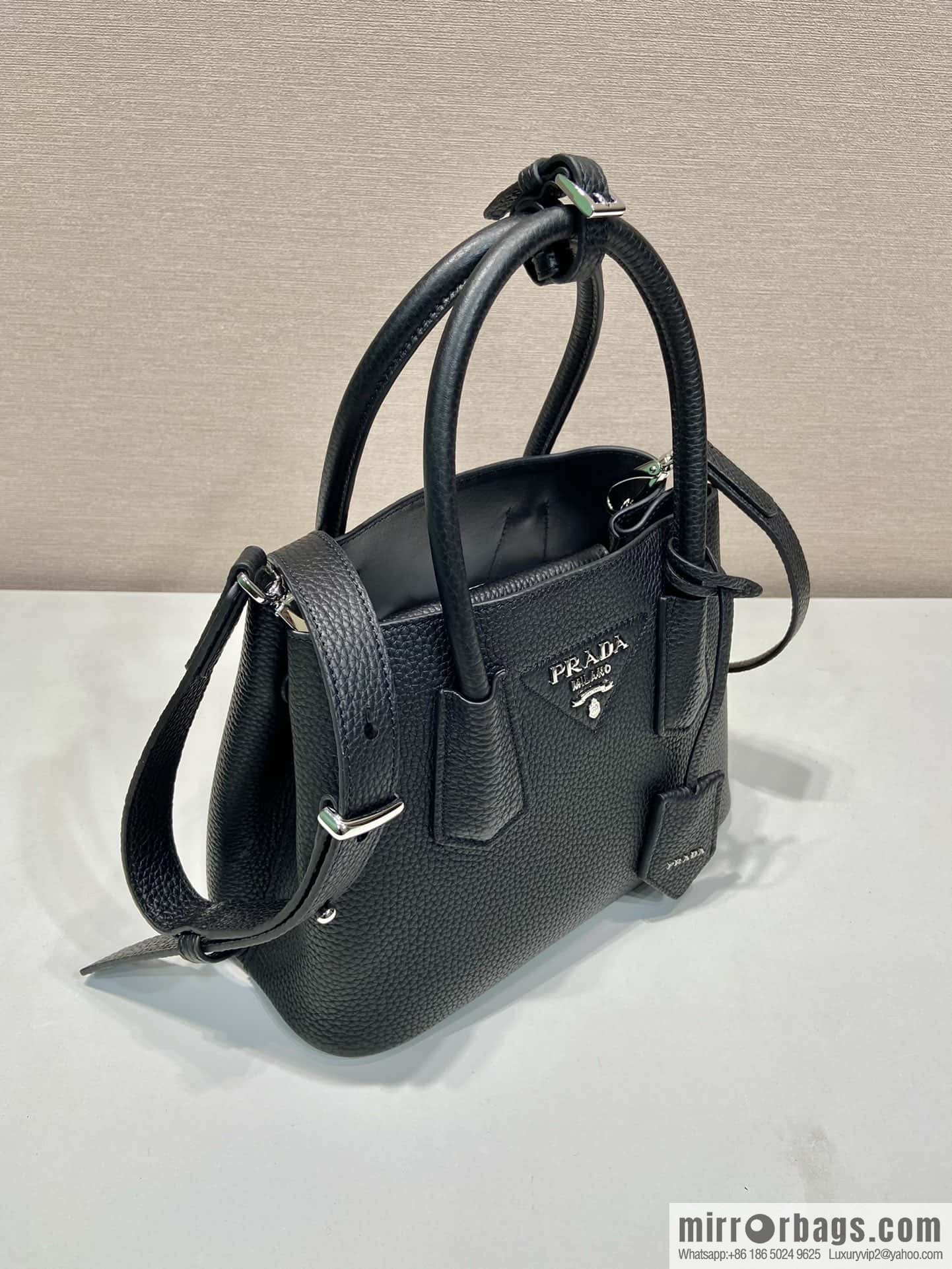 PRADA new shopping bag ๐ 1BG443 suede black
