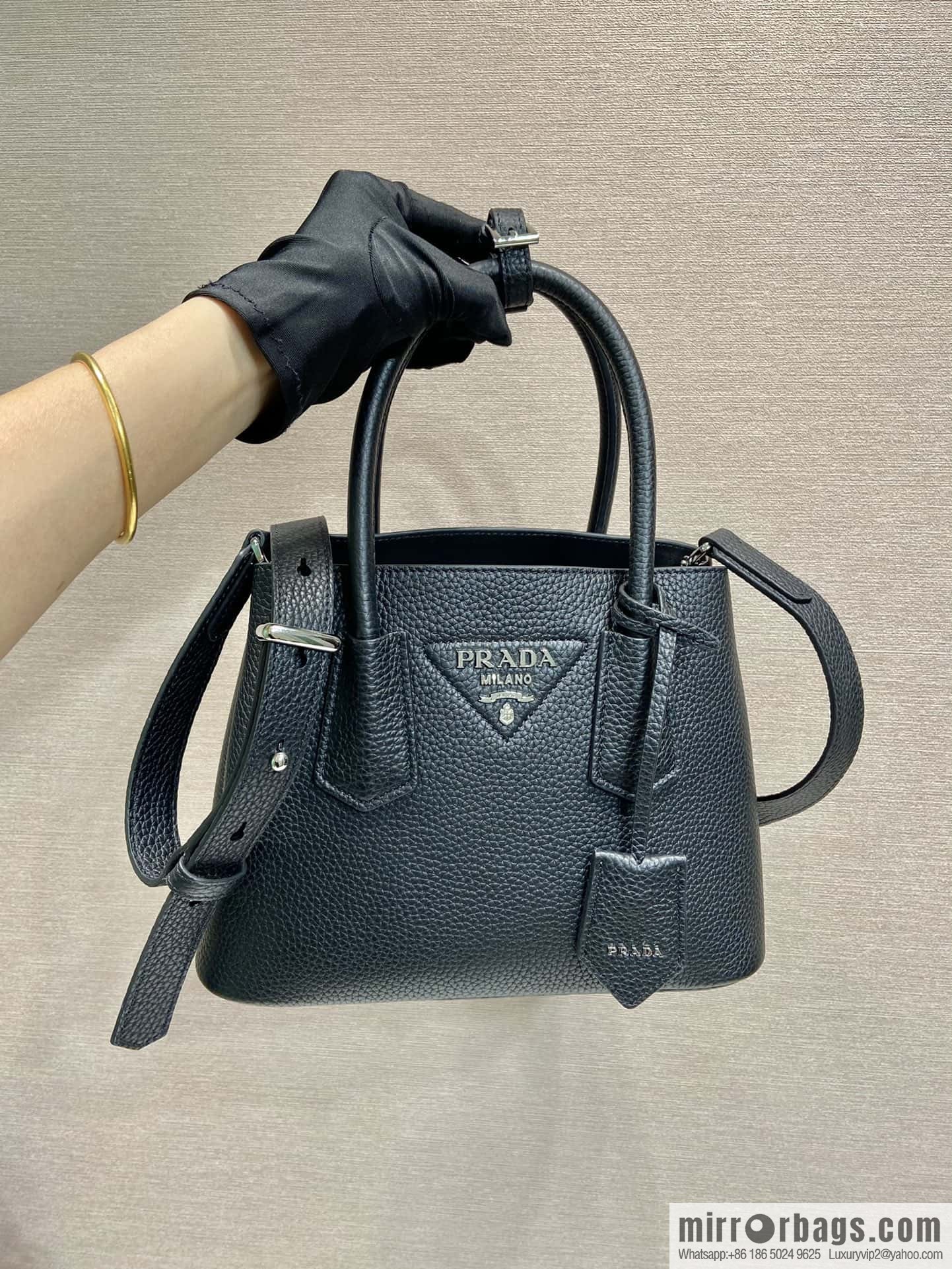 PRADA new shopping bag ๐ 1BG443 suede black