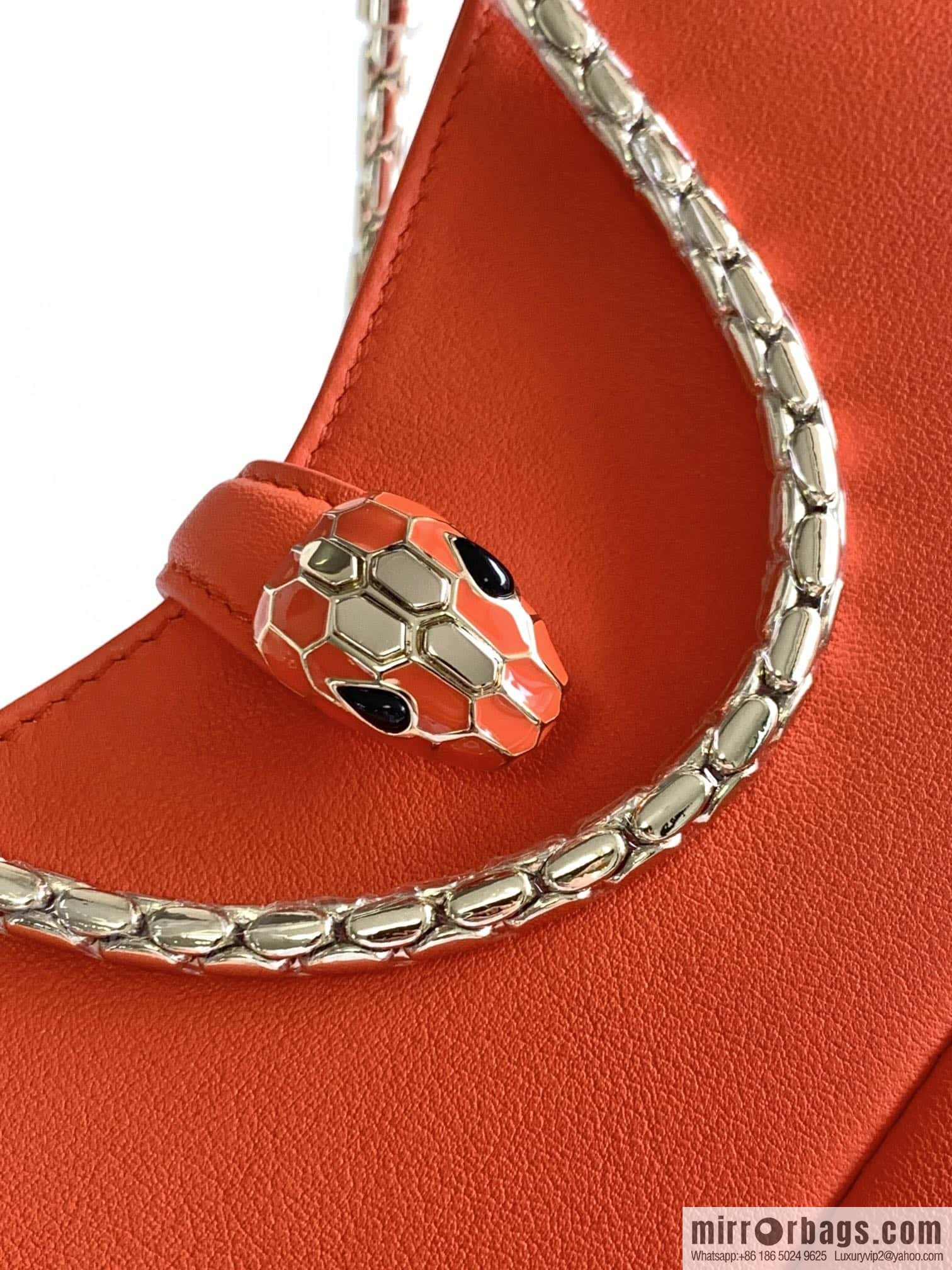 BVLGARI Bulgari SERPENTI BAIA series small shoulder bag 293208 orange agate orange 27CM