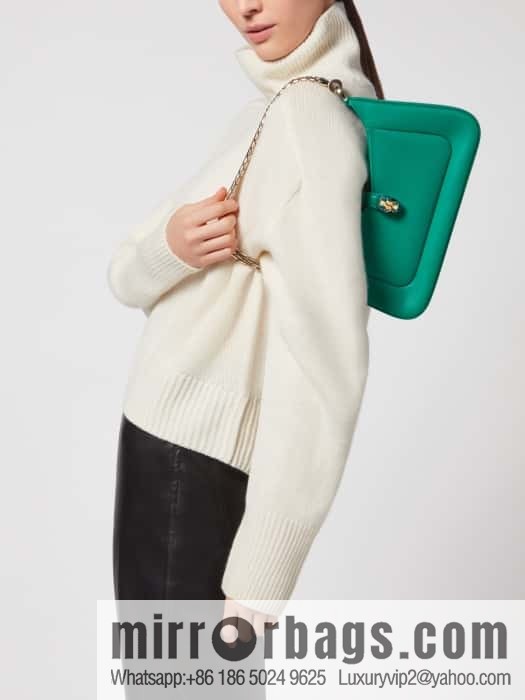 BVLGARI Bulgari SERPENTI BAIA series small shoulder bag 293208 emerald 27CM