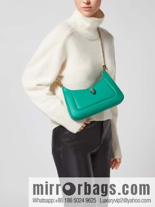 BVLGARI Bulgari SERPENTI BAIA series small shoulder bag 293208 emerald 27CM