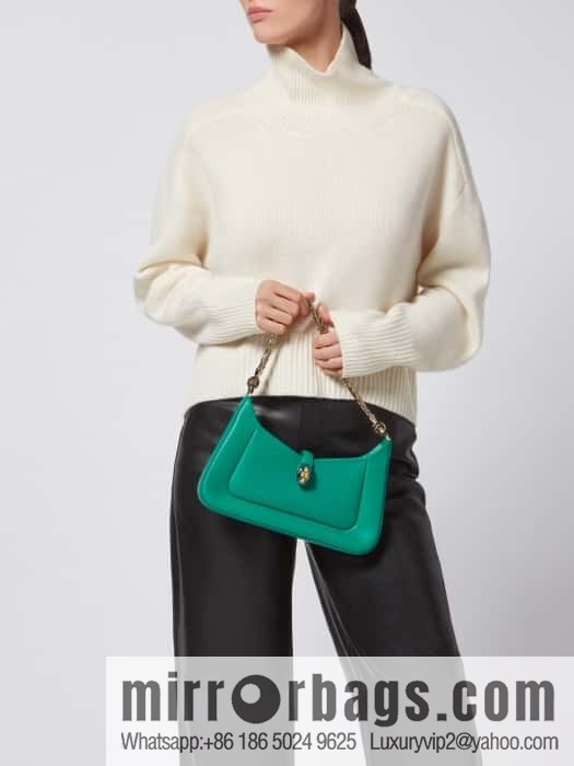 BVLGARI Bulgari SERPENTI BAIA series small shoulder bag 293208 emerald 27CM