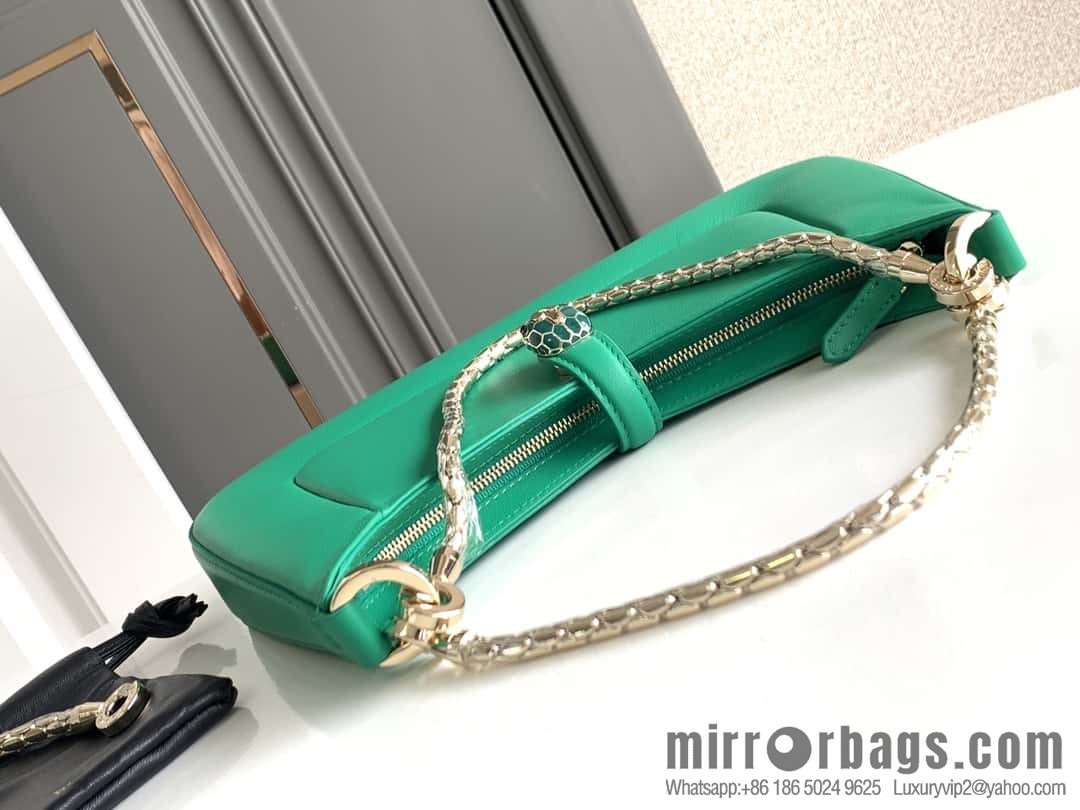 BVLGARI Bulgari SERPENTI BAIA series small shoulder bag 293208 emerald 27CM