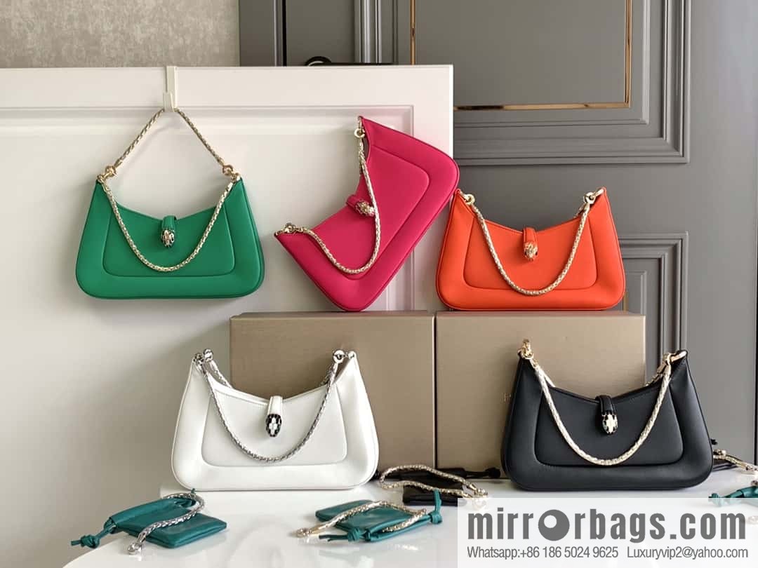 BVLGARI Bulgari SERPENTI BAIA series small shoulder bag 293208 emerald 27CM